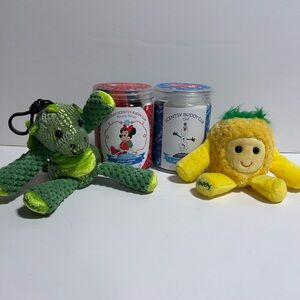 Scentsy Buddy Clip Lot Bundle Of 4 - Olaf, Minnie Mouse, Pineapple, Green Dragon